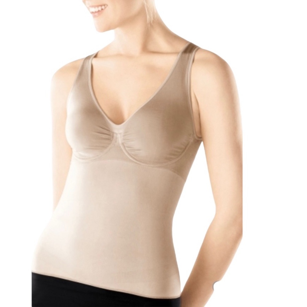 SPANX SLIM COGNITO NUDE BASIC CAMI WITH REMOVABLE UNDERWIRES STYLE 210